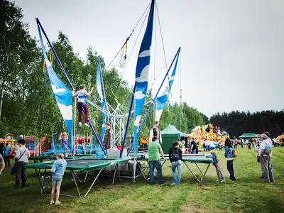 Euro-Bungee - Park Atrakcji Jaskiniowcy - Dmuchańce Wynajem