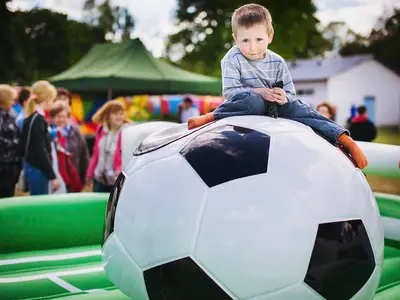 Rodeo Piłka Nożna - Park Atrakcji Mega Piłkarski - Dmuchańce Wynajem