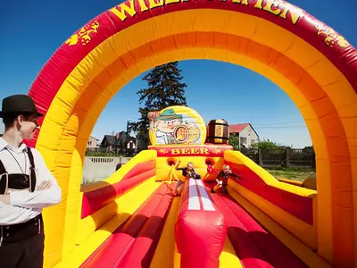 Sprężynująca Lina - Park Atrakcji Oktoberfest - Dmuchańce Wynajem