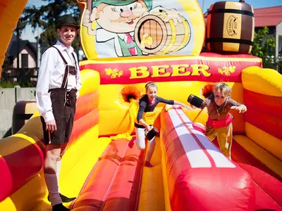 Sprężynująca Lina - Park Atrakcji Oktoberfest - Dmuchańce Wynajem